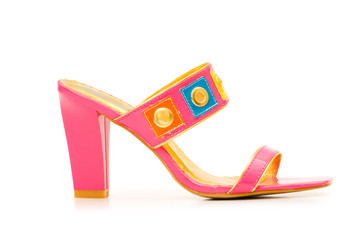 Woman shoes isolated on the white background