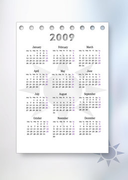 Calendar 2009