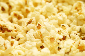 macro shot of popcorn, small DOF