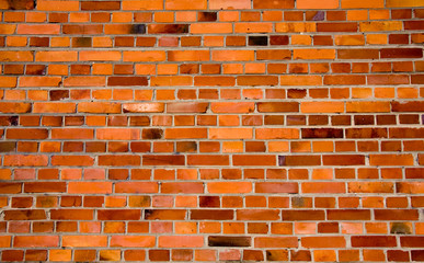 Red brick wall - architectural texture background