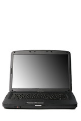 Black notebook  isolated on a white background