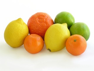 multicolor citrus fruits