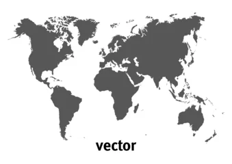 Deurstickers Weltkarte - Vector © graphicsdeluxe