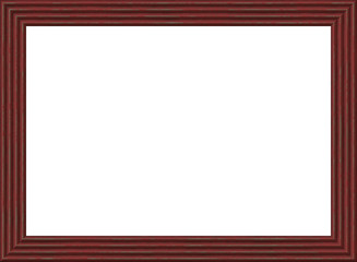 Empty picture wooden frame