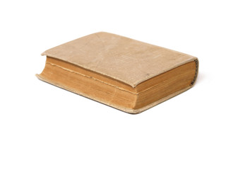 Old book isolated on white