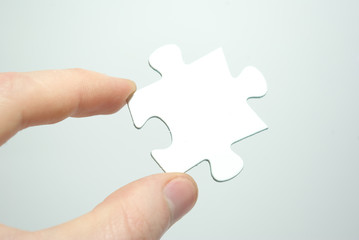 Obraz premium puzzle in hand