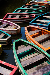 Parked colorful boats © munchkinmoo