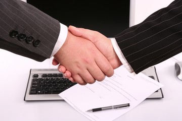 Business handshake