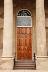 Church door in historic Charleston, South Carolina