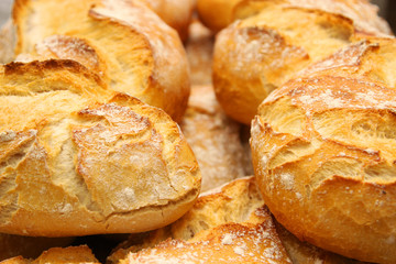 bread artisanal in a French bakery