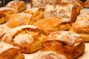 bread artisanal in a French bakery