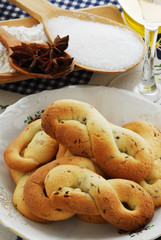 Biscotti lessi all anice - Dolci - Ricetta cucina Toscana