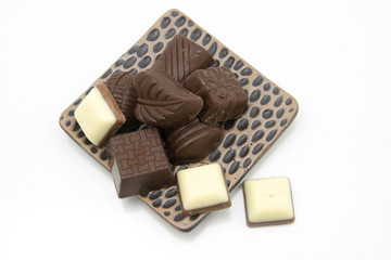 Delicious close-up of chocolate