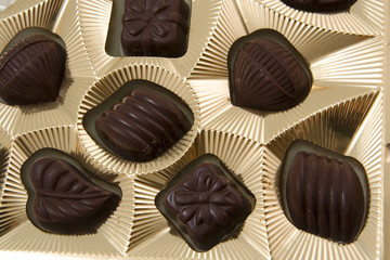 Delicious close-up of chocolate