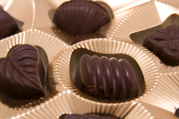 Delicious close-up of chocolate