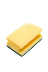 Cleaning sponge isolated on white