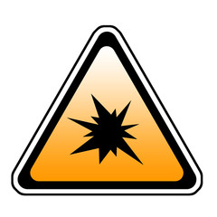 Triangle  Splash Warning Sign - Symbol, White Background