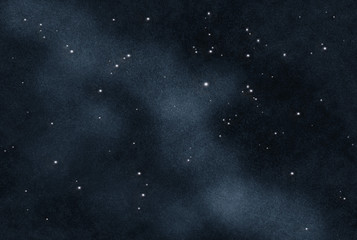 digital created starfield with cosmic nebulas