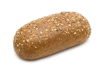 fresh bread on white background