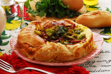 Tortino ai porri - Contorno - Cucina del Trentino Alto Adige