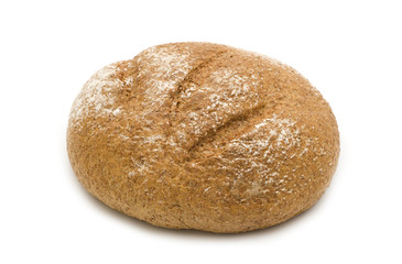 fresh bread on white background