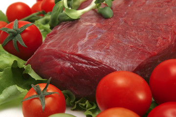 raw fresh meat close-up
