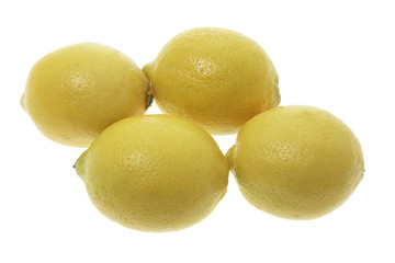 Lemons on Isolated White Background