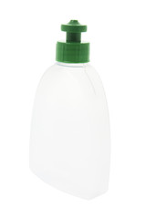 Plastic Liquid Dispenser Bottle on Isolated White Background