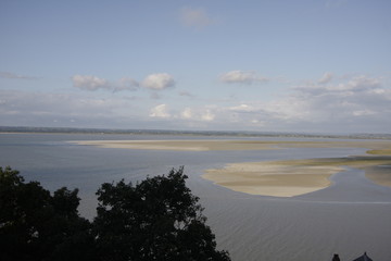 sea at the mont saint michel
