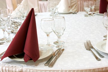 Served table