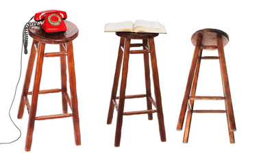 The stool. the bottom view