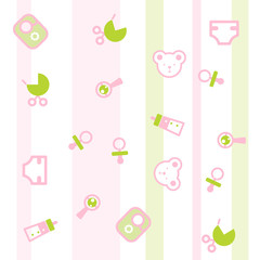Baby seamless pattern