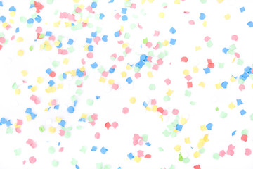 Background made with lots of colorful confettis.