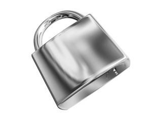 padlock isolated on white
