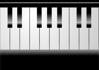 Editable vector piano background