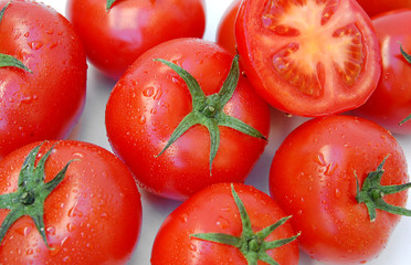 fresh red tomatoes