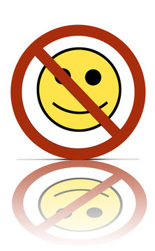 a no happiness symbol