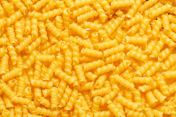 Close up of italian pasta - spiral shaped