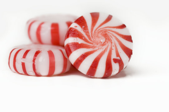 Circular mint candy