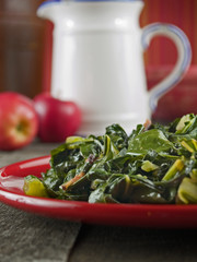 Collard greens and bacon © Mona Mäkelä