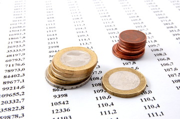 money on business numbers showing success and economic growth