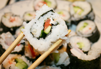 Stick for a meal and sushi