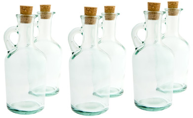 Obraz na płótnie Canvas Flasche aus Glas mit Korken