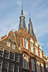 Amsterdam, Church in Jordaan, Holland.