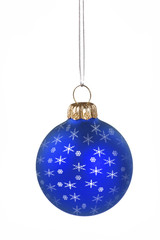 Christmas ball with snowflakes