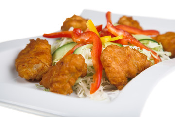 nice fresh food isolated on the white