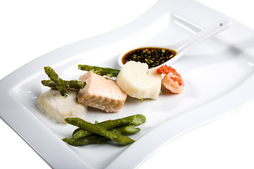 nice fresh food isolated on the white