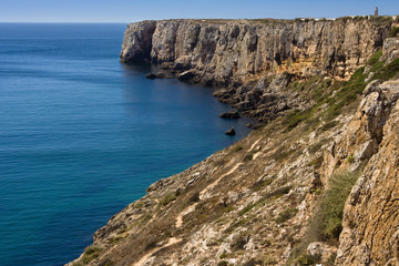 Fototapeta na wymiar Algarve rock - coast in Portugal