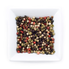 Colored pepper, clipping path