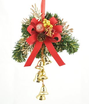Christmas decoration isolated on white